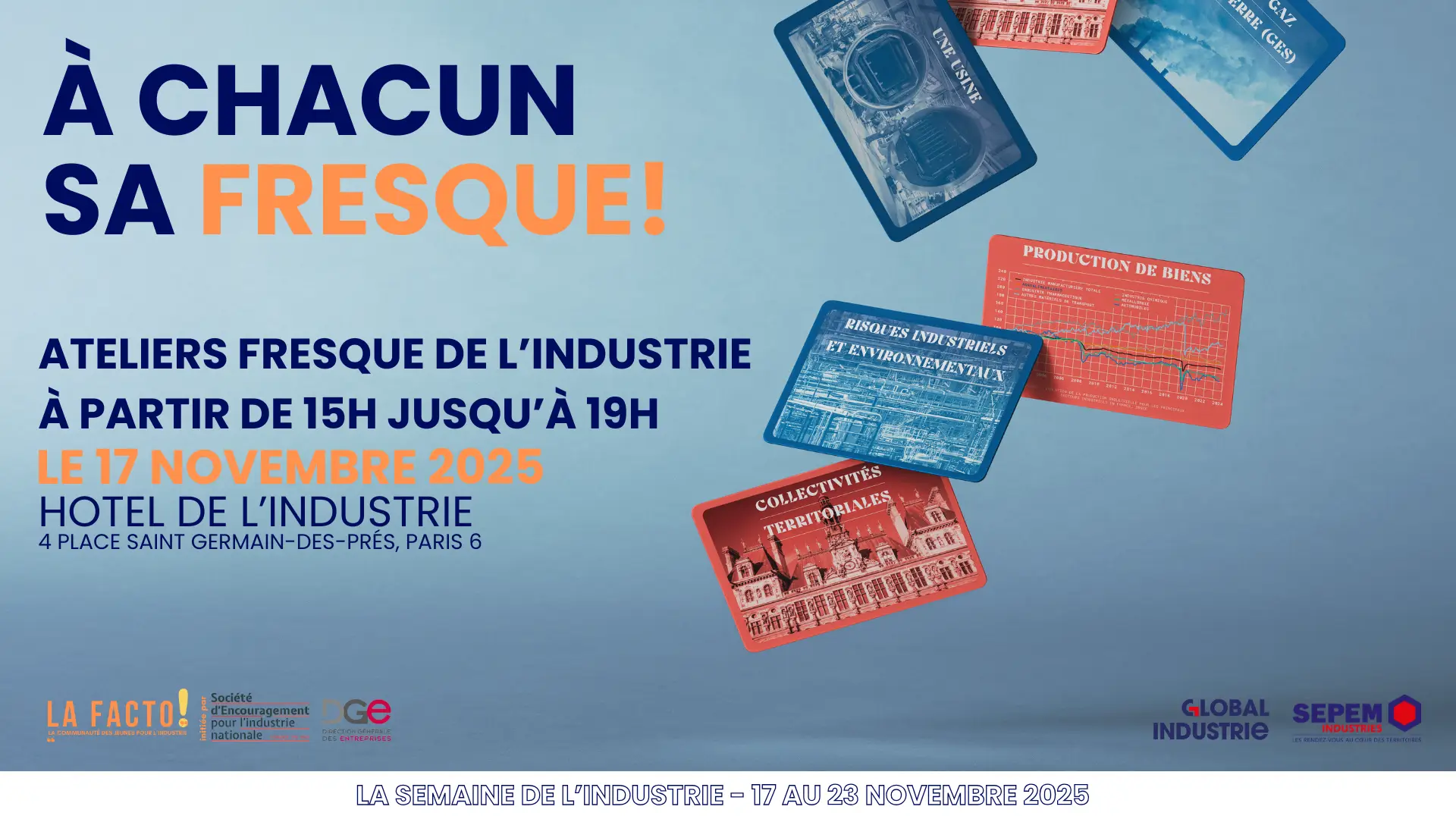 Semaine de l'Industrie - Ateliers Fresque de l'industrie